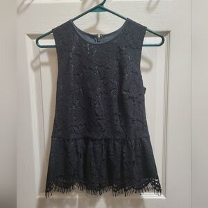 J.Crew Lace Peplum Top